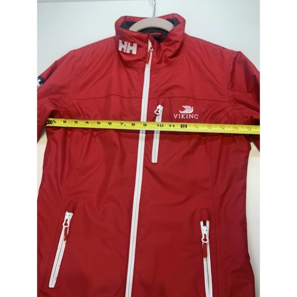 Helly Hansen Jacket Women Sz Small Red HELLY TECH® Ski Winter Coat Viking Logo - Picture 13 of 16